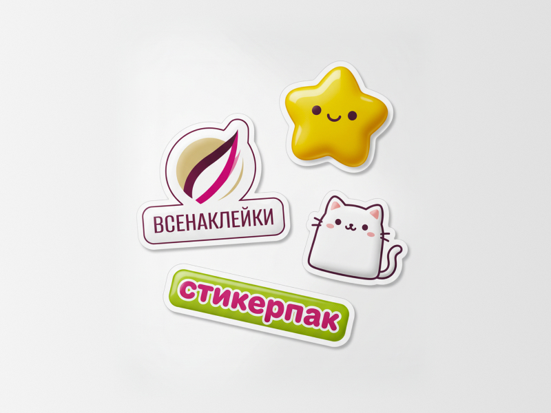 Объемные наклейки со смолой