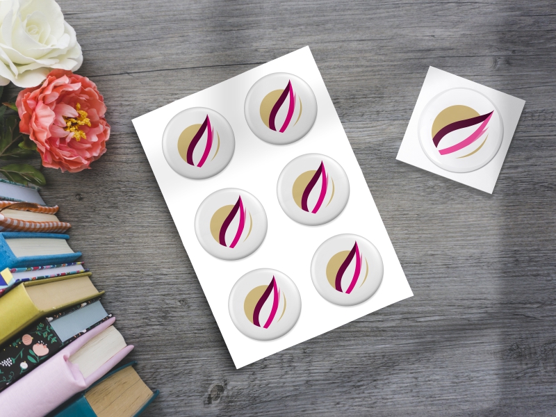 Объемные наклейки со смолой