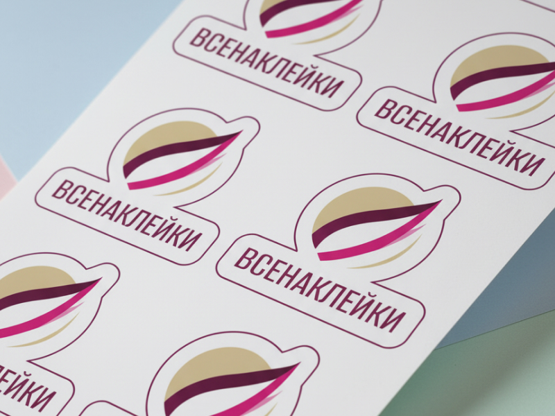 Наклейки в листах
